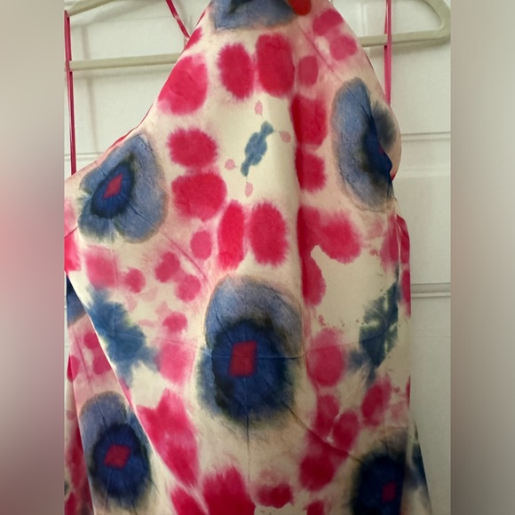like new S ZARA Midi Halter Dress Tie Dye - Picture 10 of 16